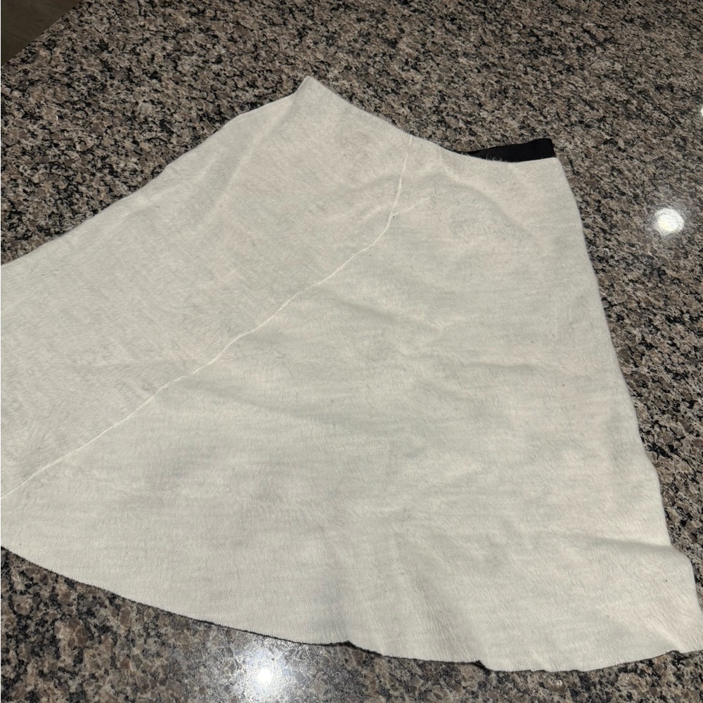Chic Cream A-Line Women's Skirt